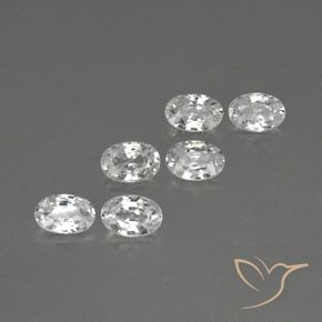 Shop natural 4.17ct Blanc Zircon gems, ovale, from Cambodge at GemSelect. In stock, global shipping!