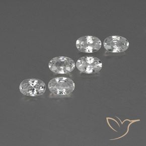 Shop natural 4.14ct Blanc Zircon gems, ovale, from Cambodge at GemSelect. In stock, global shipping!