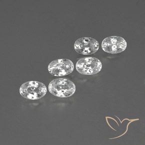 Shop natural 5.05ct Blanc Zircon gems, ovale, from Cambodge at GemSelect. In stock, global shipping!