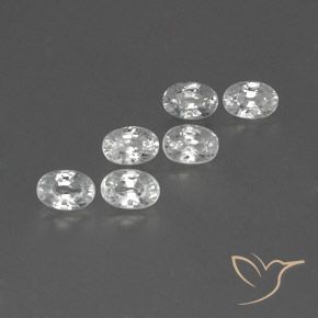 Shop natural 5.02ct Blanc Zircon gems, ovale, from Cambodge at GemSelect. In stock, global shipping!