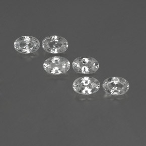 Achetez naturel ct blanc zircon gems, coupe ovale, en provenance cambodge chez gemselect. en stock, livraison internationale!