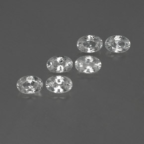 Achetez naturel ct blanc zircon gems, coupe ovale, en provenance cambodge chez gemselect. en stock, livraison internationale!