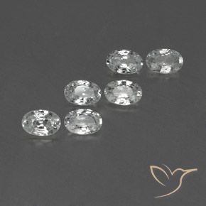 Shop natural 4.13ct Blanc Zircon gems, ovale, from Cambodge at GemSelect. In stock, global shipping!