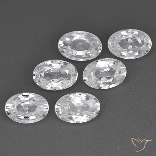 Shop natural 4.08ct Blanc Zircon gems, ovale, from Cambodge at GemSelect. In stock, global shipping!
