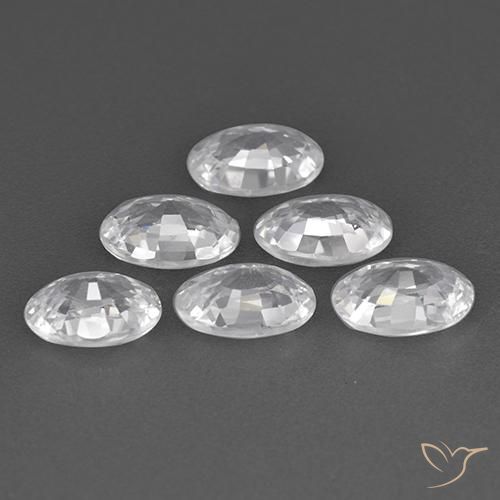 Shop natural 4.08ct Blanc Zircon gems, ovale, from Cambodge at GemSelect. In stock, global shipping!