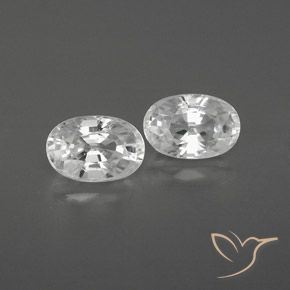 1.66ctw Naturel Blanc Zircon, ovale, VVS, Photo A