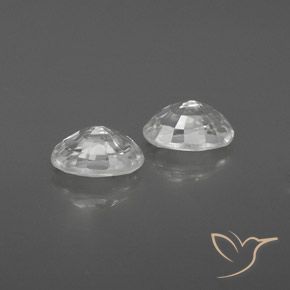 Shop natural 1.66ct Blanc Zircon gems, ovale, from Cambodge at GemSelect. In stock, global shipping!