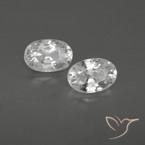 Shop natural 1.64ct Blanc Zircon gems, ovale, from Cambodge at GemSelect. In stock, global shipping!