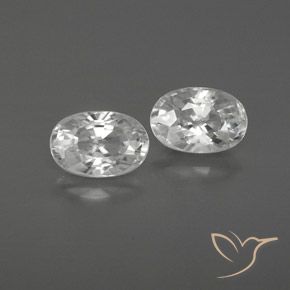 1.70ctw Naturel Blanc Zircon, ovale, VVS-VS