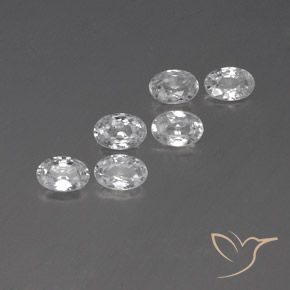 Shop natural 3.97ct Blanc Zircon gems, ovale, from Cambodge at GemSelect. In stock, global shipping!