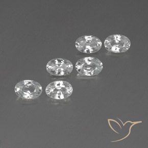 Shop natural 4.21ct Blanc Zircon gems, ovale, from Cambodge at GemSelect. In stock, global shipping!