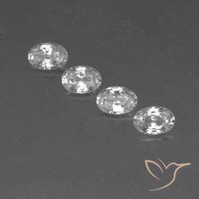 Shop natural 3.06ct Blanc Zircon gems, ovale, from Cambodge at GemSelect. In stock, global shipping!