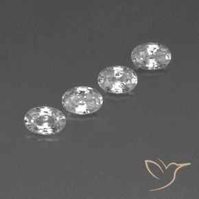 Shop natural 3.06ct Blanc Zircon gems, ovale, from Cambodge at GemSelect. In stock, global shipping!