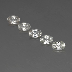 Achetez naturel 3,59ct blanc zircon gems, coupe ovale, en provenance cambodge chez gemselect. en stock, livraison internationale!