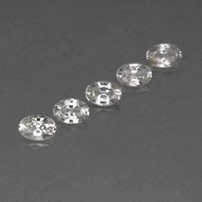 Achetez naturel 3,59ct blanc zircon gems, coupe ovale, en provenance cambodge chez gemselect. en stock, livraison internationale!