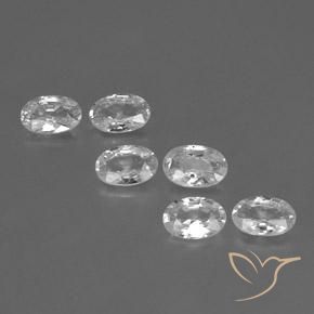 Shop natural 3.74ct Blanc Zircon gems, ovale, from Cambodge at GemSelect. In stock, global shipping!