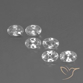 Shop natural 4.57ct Blanc Zircon gems, ovale, from Cambodge at GemSelect. In stock, global shipping!