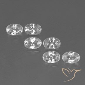 Shop natural 5.10ct Blanc Zircon gems, ovale, from Cambodge at GemSelect. In stock, global shipping!