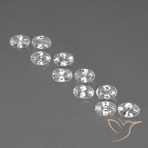 Shop natural 7.82ct Blanc clair Zircon gems, ovale, from Cambodge at GemSelect. In stock, global shipping!