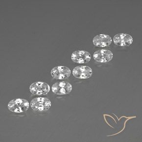 Shop natural 7.82ct Blanc clair Zircon gems, ovale, from Cambodge at GemSelect. In stock, global shipping!