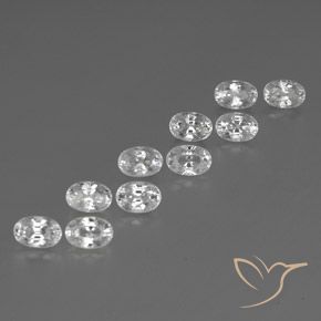 Shop natural 9.01ct Blanc Zircon gems, ovale, from Cambodge at GemSelect. In stock, global shipping!