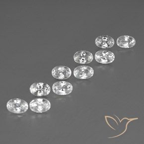 Shop natural 8.84ct Blanc Zircon gems, ovale, from Cambodge at GemSelect. In stock, global shipping!