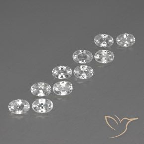 Shop natural 8.30ct Blanc Zircon gems, ovale, from Cambodge at GemSelect. In stock, global shipping!