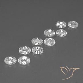 Shop natural 7.20ct Blanc Zircon gems, ovale, from Cambodge at GemSelect. In stock, global shipping!