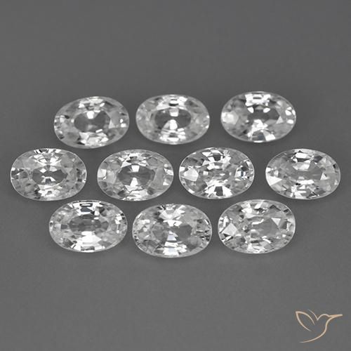 Shop natural 7.54ct Blanc Zircon gems, ovale, from Cambodge at GemSelect. In stock, global shipping!