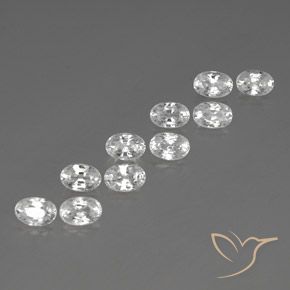 Shop natural 8.14ct Blanc Zircon gems, ovale, from Cambodge at GemSelect. In stock, global shipping!