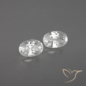 Achetez naturel 1,62ct blanc zircon gems, coupe ovale, en provenance cambodge chez gemselect. en stock, livraison internationale!