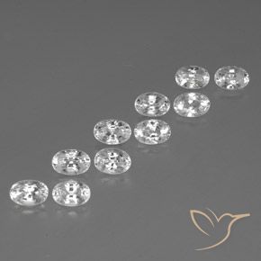 Shop natural 8.67ct Blanc Zircon gems, ovale, from Cambodge at GemSelect. In stock, global shipping!