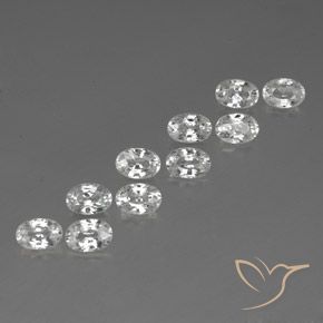 Shop natural 7.91ct Blanc Zircon gems, ovale, from Cambodge at GemSelect. In stock, global shipping!
