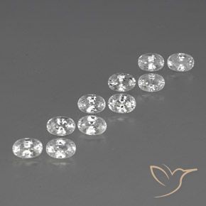 Shop natural 8.40ct Blanc Zircon gems, ovale, from Cambodge at GemSelect. In stock, global shipping!