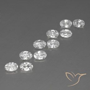 Shop natural 7.18ct Blanc Zircon gems, ovale, from Cambodge at GemSelect. In stock, global shipping!