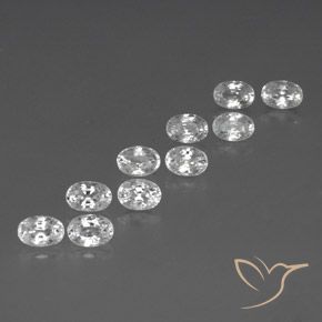 Shop natural 8.35ct Blanc Zircon gems, ovale, from Cambodge at GemSelect. In stock, global shipping!