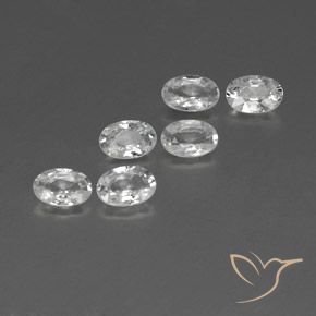 Shop natural 4.07ct Blanc Zircon gems, ovale, from Cambodge at GemSelect. In stock, global shipping!