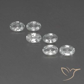 Shop natural 3.93ct Blanc Zircon gems, ovale, from Cambodge at GemSelect. In stock, global shipping!