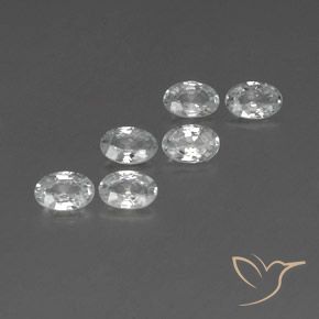 Shop natural 3.93ct Blanc Zircon gems, ovale, from Cambodge at GemSelect. In stock, global shipping!