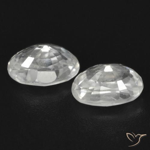 Shop natural 1.83ct Blanc Zircon gems, ovale, from Cambodge at GemSelect. In stock, global shipping!