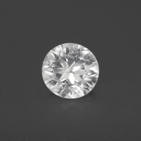 Zircon Blanc naturelle Coupe roude, 0.81 ct, VVS-VS