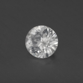 Zircon Blanc naturelle Coupe roude, 0.81 ct, VVS-VS