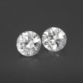 Achetez naturel 1,75ct blanc zircon gems, coupe roude, en provenance cambodge chez gemselect. en stock, livraison internationale!