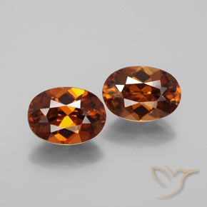 3.09ctw Naturel Brun pain d'épices Zircon, ovale, VVS