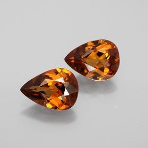 Achetez naturel 3.21ct Orange Zircon gems, En forme de poire, En provenance Cambodge chez GemSelect. En stock, livraison internationale!