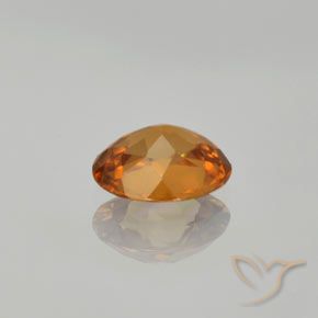 Zircon Brun moyen naturelle ovale, 1.35 ct, VVS