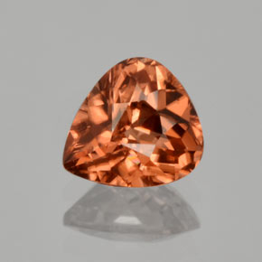 Zircon Orange naturelle En forme de poire, 1.64 ct, VVS-VS