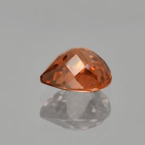 Zircon Orange naturelle En forme de poire, 1.64 ct, VVS-VS