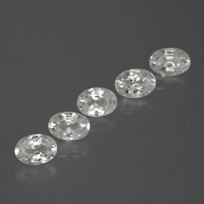 Achetez naturel ct blanc zircon gems, coupe ovale, en provenance cambodge chez gemselect. en stock, livraison internationale!