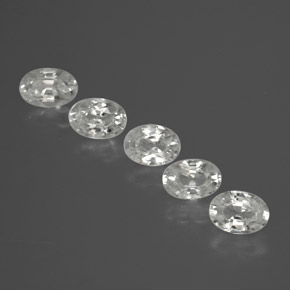 Achetez naturel ct blanc zircon gems, coupe ovale, en provenance cambodge chez gemselect. en stock, livraison internationale!